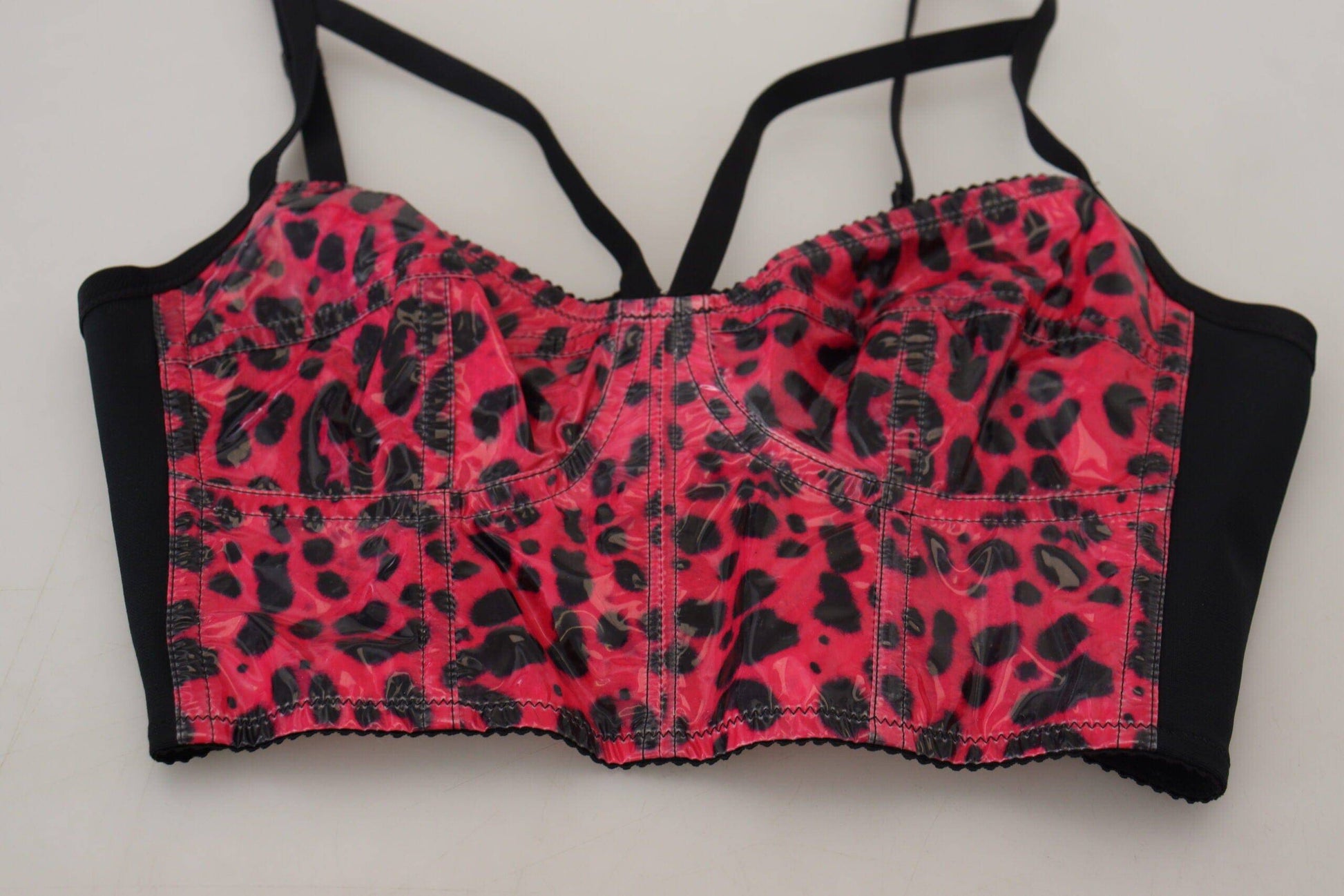 Dolce & Gabbana Leopard Print Bustier Corset Top - IT40|S