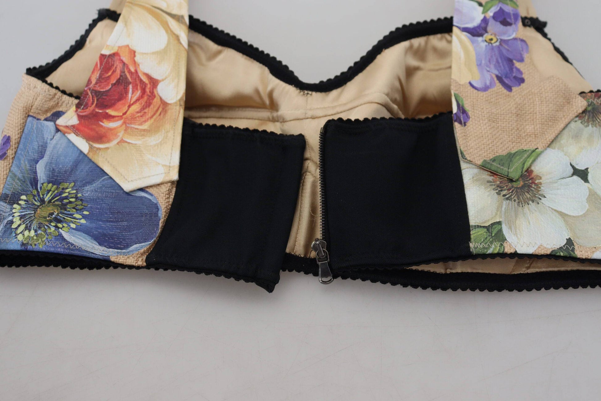 Dolce & Gabbana Floral Print Bustier Crop Top - IT40|S