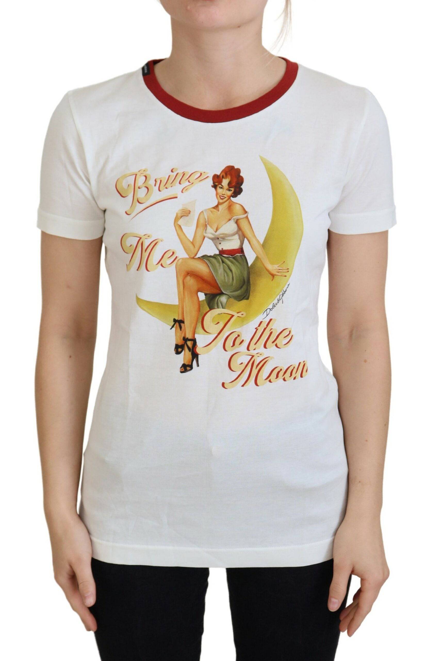 Dolce & Gabbana Elegant White Cotton Casual Top - IT40|S