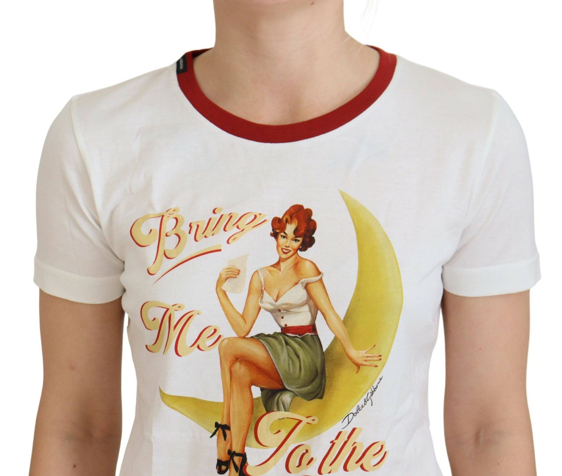 Dolce & Gabbana Elegant White Cotton Casual Top - IT40|S