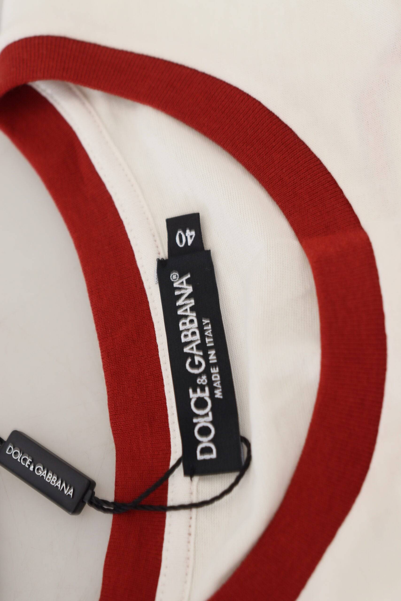 Dolce & Gabbana Elegant White Cotton Casual Top - IT40|S