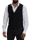 Dolce & Gabbana Elegant Black Formal Dress Vest