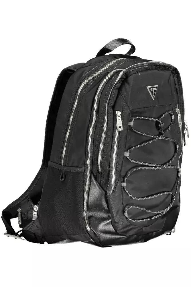 Guess Jeans Black Polyamide Men Backpack - ACCEXO