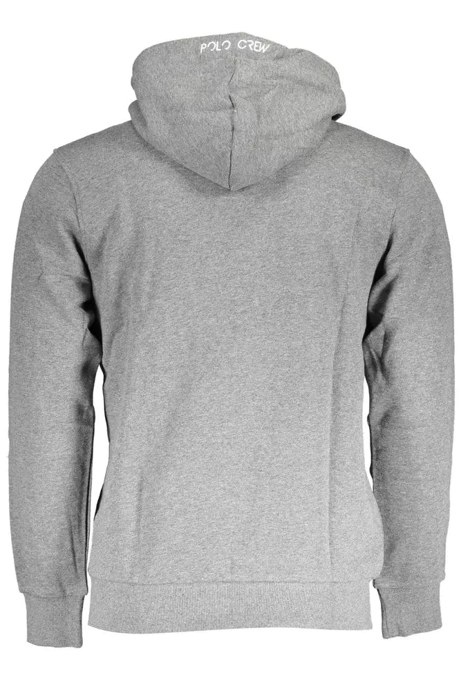 La Martina Gray Cotton Men Sweater - ACCEXO