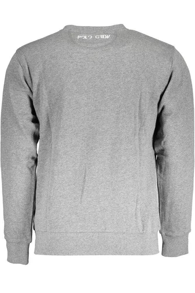 La Martina Gray Cotton Men Sweater - ACCEXO