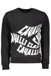 Cavalli Class Black Cotton Men Sweater