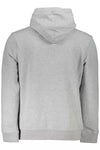 Napapijri Chic Gray Half-Zip Hooded Sweatshirt