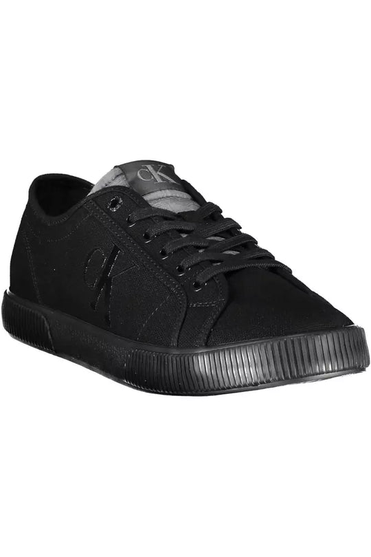 Calvin Klein Black Cotton Men Sneaker