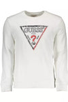 Guess Jeans Sleek White Crewneck Sweatshirt