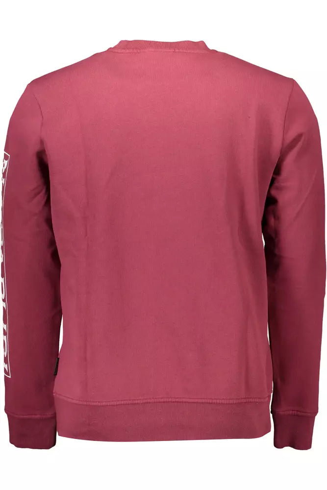 Napapijri Red Cotton Men Sweater - XXL