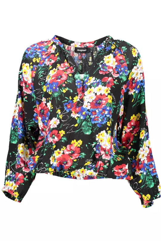 Desigual Black Viscose Women Top - S