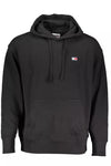 Tommy Hilfiger Sleek Hooded Cotton Sweatshirt in Black