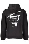 Tommy Hilfiger Elegant Black Cotton Zip Hoodie