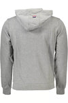 U.S. POLO ASSN. Elegant Gray Cotton Hooded Zip Sweater