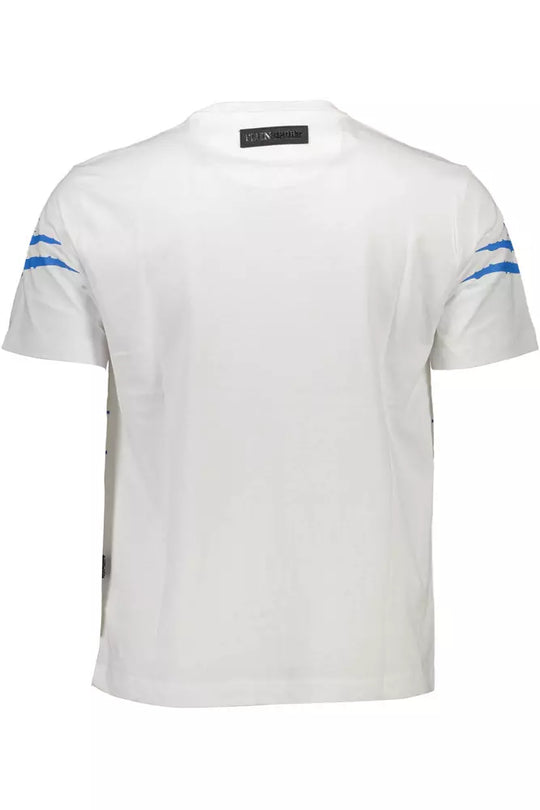 Plein Sport White Cotton Men T-Shirt