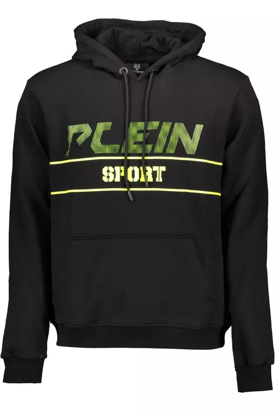 Plein Sport "Black Cotton Men Sweater with Hood" - ACCEXO