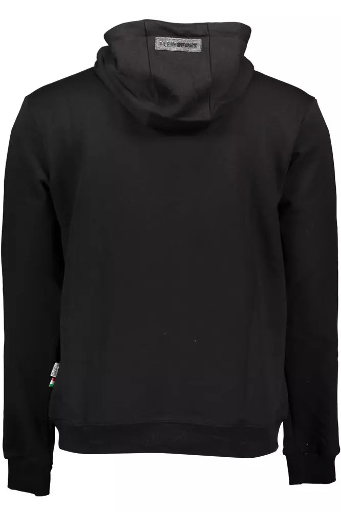 Plein Sport "Black Cotton Men Sweater with Hood" - ACCEXO