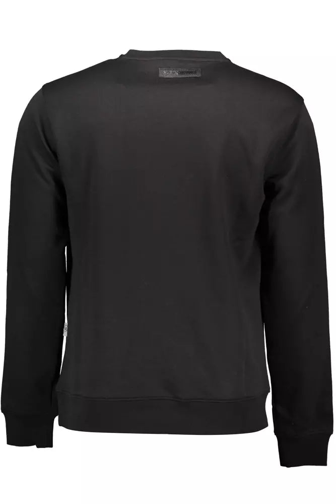 Plein Sport Black Cotton Men Sweater - ACCEXO