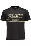 Plein Sport Black Cotton Men T-Shirt