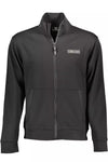 Plein Sport Sleek Long-Sleeve Zip Sweatshirt with Contrasts