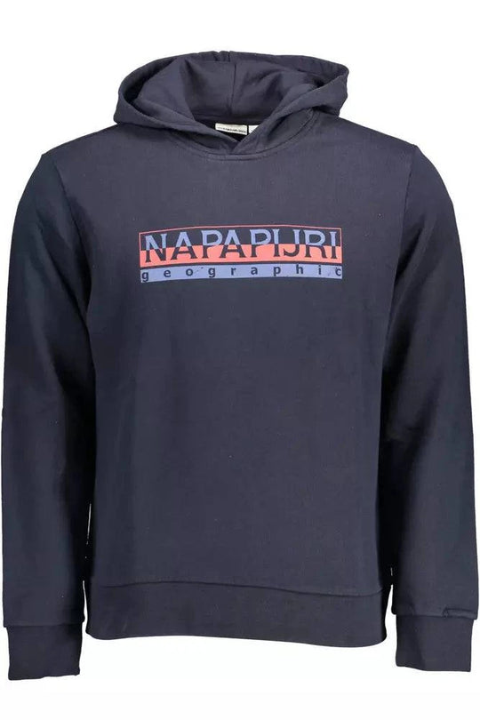 Napapijri Blue Cotton Men Sweater - XXL