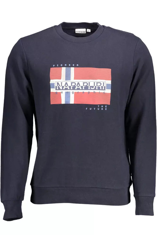 Napapijri Blue Cotton Men Sweater - ACCEXO