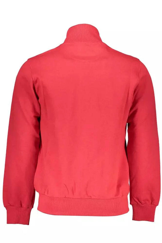 La Martina Red Cotton Men Sweater