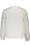 Calvin Klein Elegant White Cotton Sweater with Logo