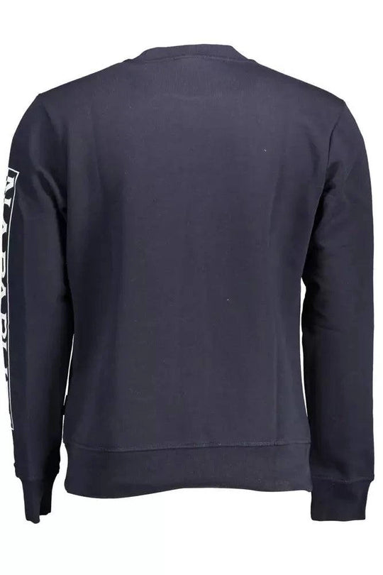 Napapijri Blue Cotton Men Sweater - XXL