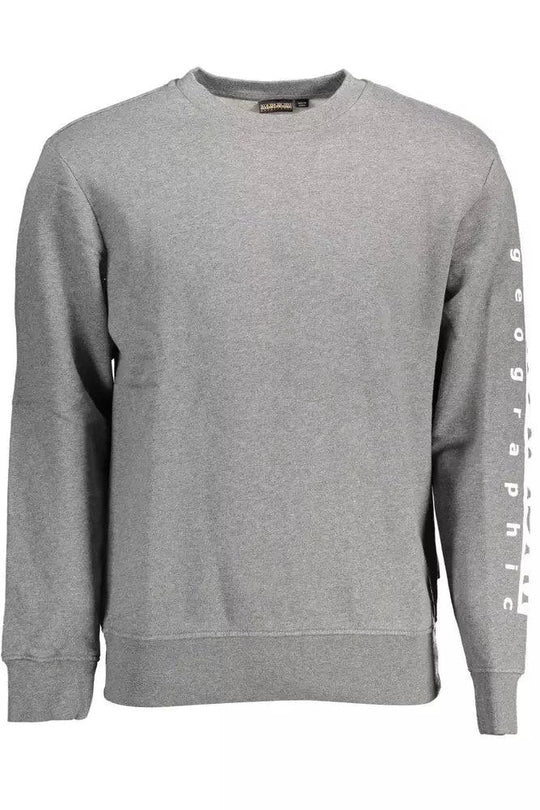 Napapijri Gray Cotton Men Sweater - ACCEXO