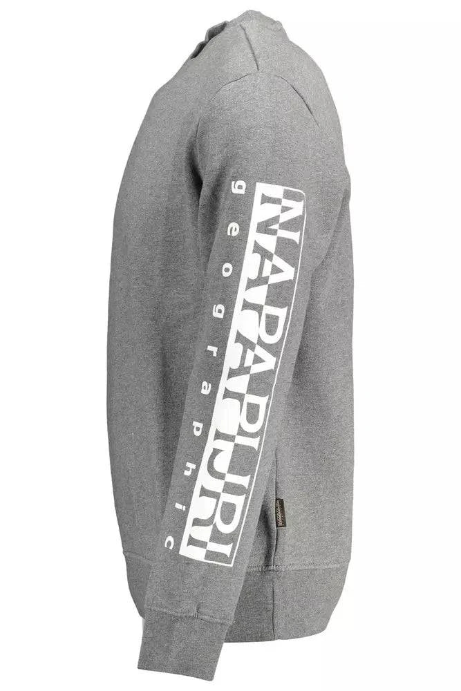 Napapijri Gray Cotton Men Sweater - ACCEXO