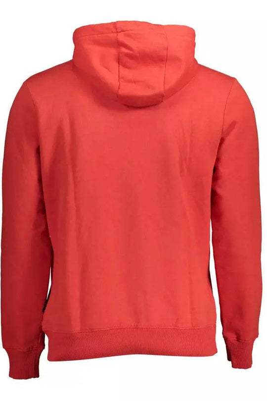 Napapijri Red Cotton Men Sweater - XXL