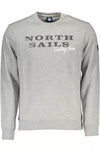 North Sails Chic Gray Long-Sleeved Sweatshirt with Print