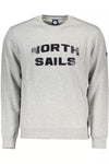 North Sails Gray Cotton Men Sweater