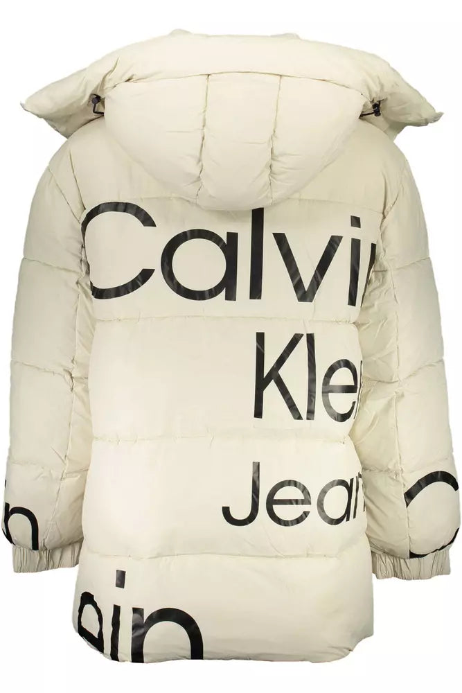 Calvin Klein Beige Polyester Men Jacket