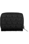 Calvin Klein Elegant Black Zip Wallet with Contrast Detailing