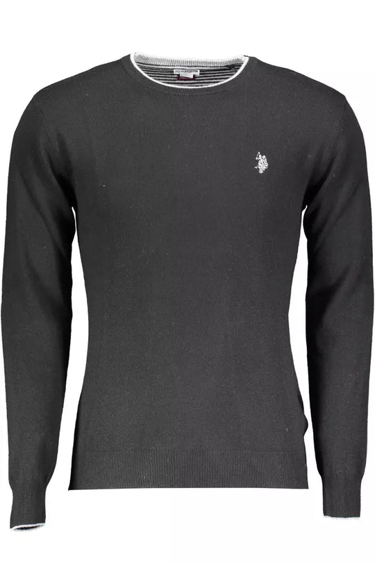 U.S. POLO ASSN. Black Wool Men Sweater