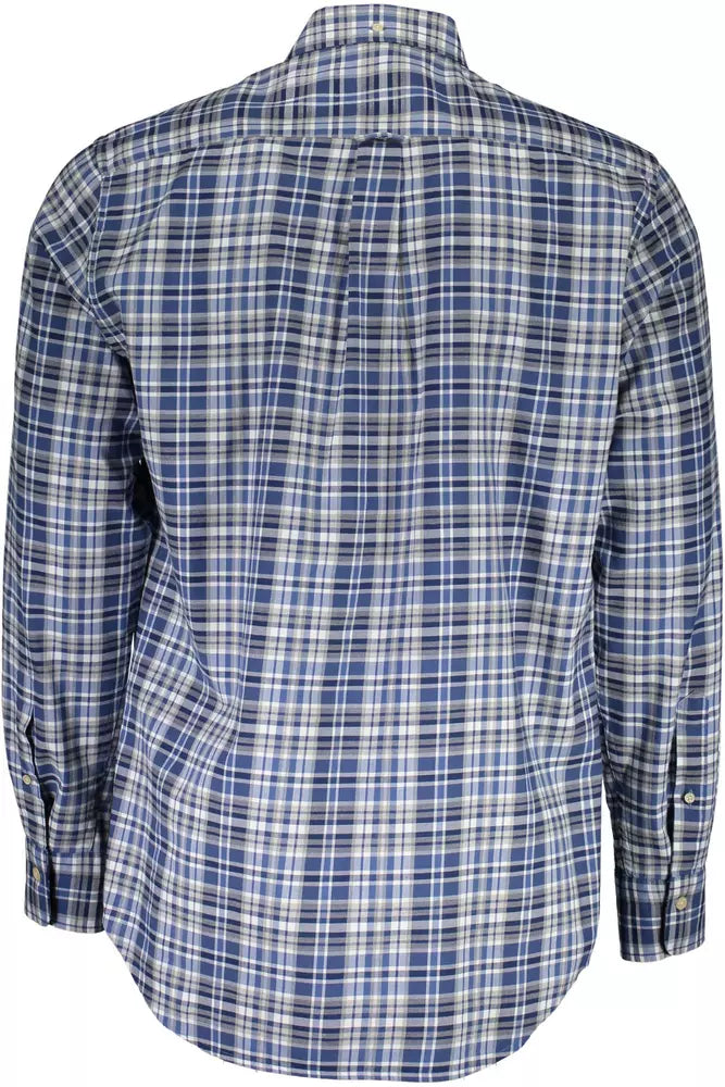 Gant Blue Cotton Men Shirt