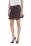 John Galliano Elegant Black Silk Blend Short Skirt