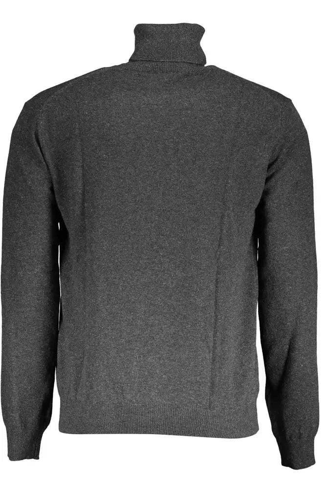 La Martina Gray Wool Men Sweater