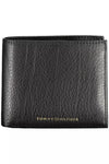 Tommy Hilfiger Elegant Black Leather Men's Wallet with RFID Blocker