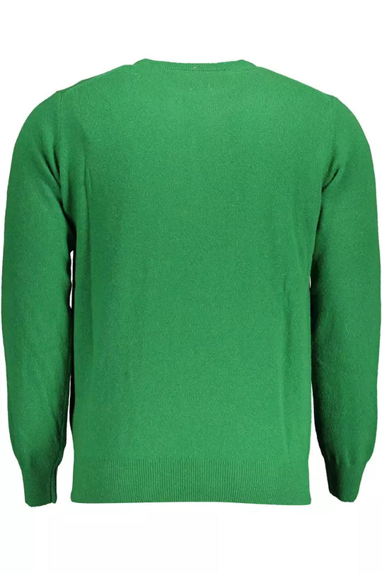 North Sails Green Wool Men Sweater