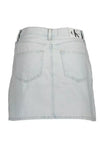 Calvin Klein Light Blue Cotton Women Skirt