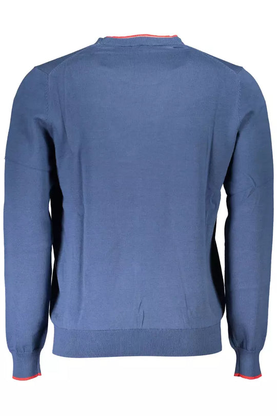 North Sails Blue Cotton Men Sweater