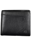 Piquadro Sleek Black Leather Bifold Wallet with RFID Block