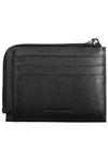 Piquadro Sleek Black Leather Card Holder with RFID Blocker