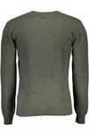 U.S. POLO ASSN. Elegant Green Slim Sweater with Logo Accent