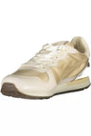 Diadora Beige Lace-Up Sneaker with Contrasting Details