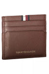 Tommy Hilfiger Elegant Brown Leather Card Holder