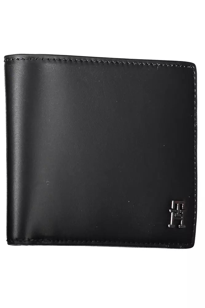 Tommy Hilfiger Black Leather Men Wallet